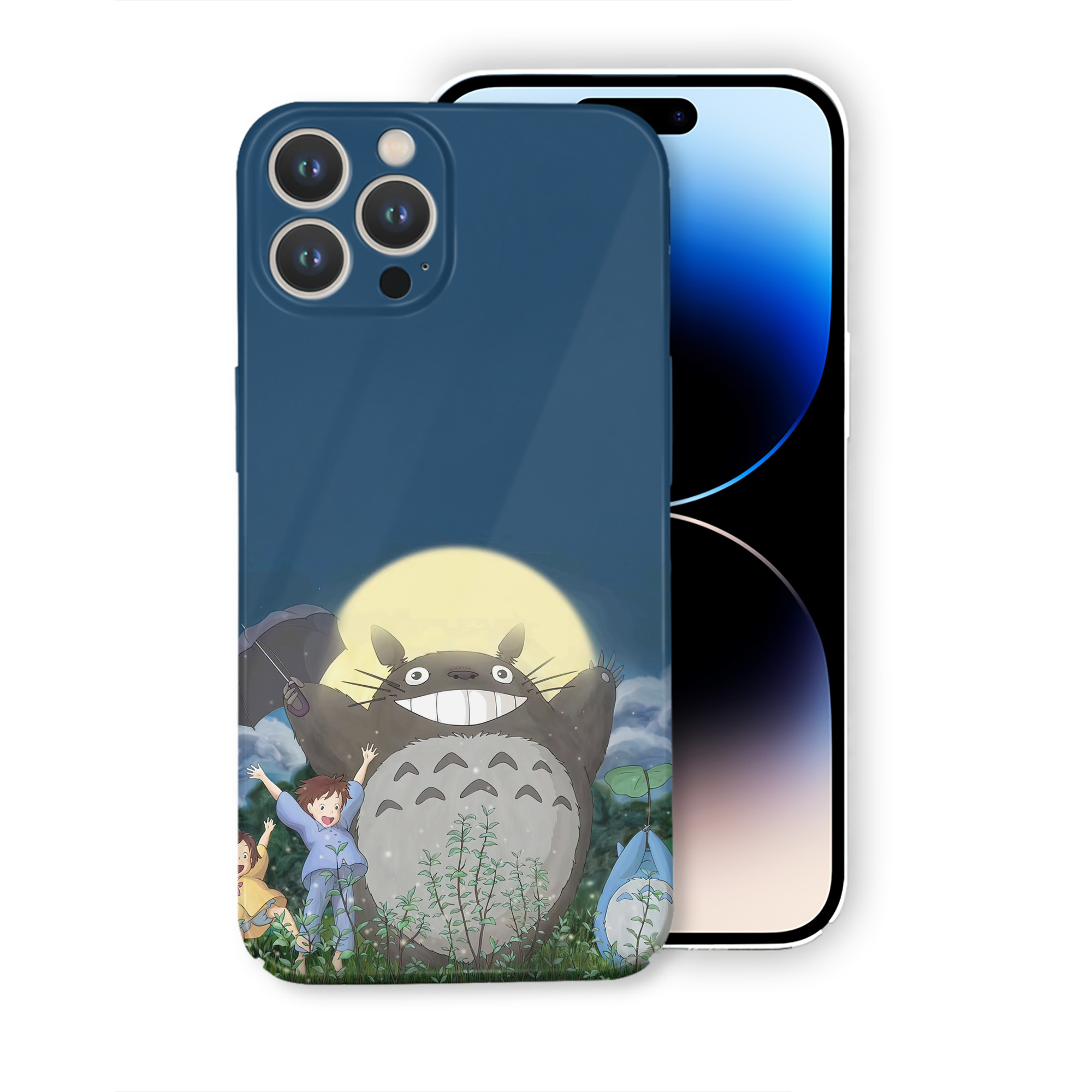 （画像用） となりのトトロ 草壁メイ 草壁サツキ My Neighbor Totoro Satsuki Kusakabe Mei Kusakabe 【iPhone 14シリーズ対応】ハードケース